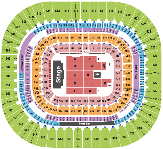 Bank Of America Stadium Bruno Mars Seating Chart